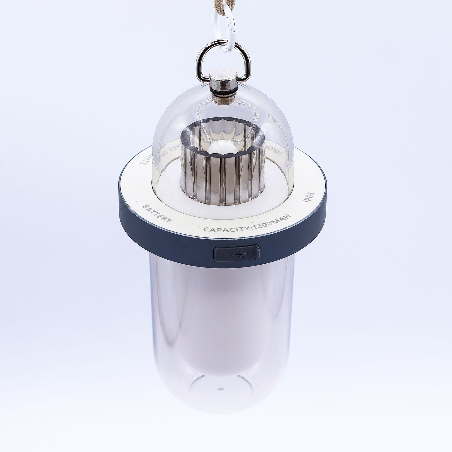 Outdoor Flame Effect Lamp - White USB - C Chargable - Multi Colour