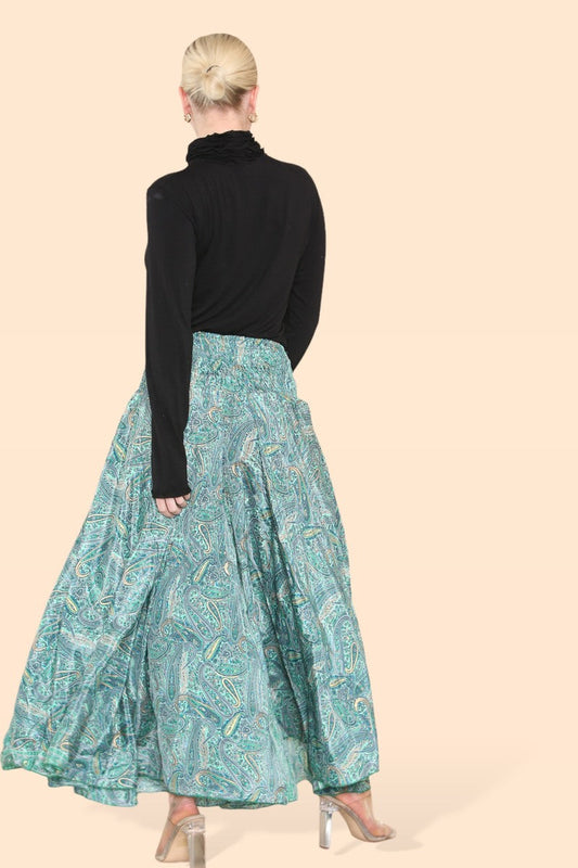 Women's Skirt Pants Big Floral Rosette