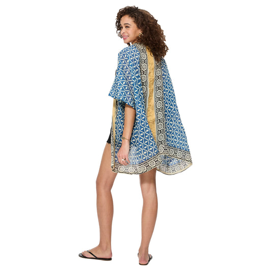MID-LENGTH SUMMER KIMONO SHORT SLEEVES