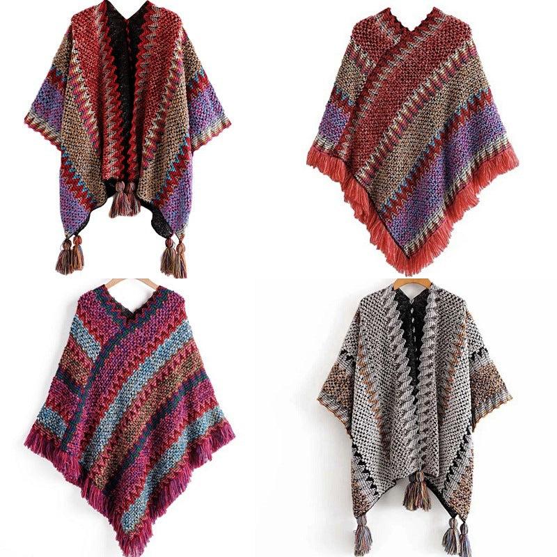 Multi Coloured Poncho