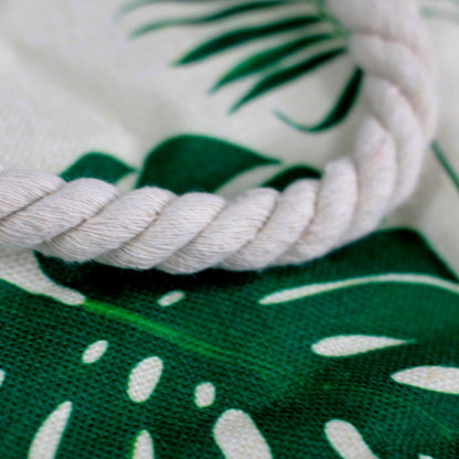 Rope Handle Bag - Tropical Greens