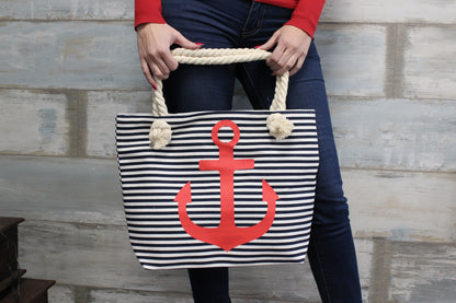 Rope Handle Bag - Bali Blues