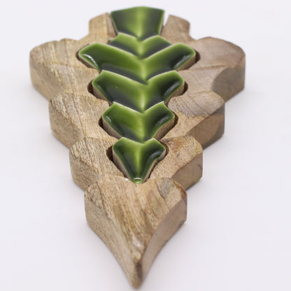 Lost in the Forrest - Small Tree in a Tree Wooden Decoration - 15x10cm