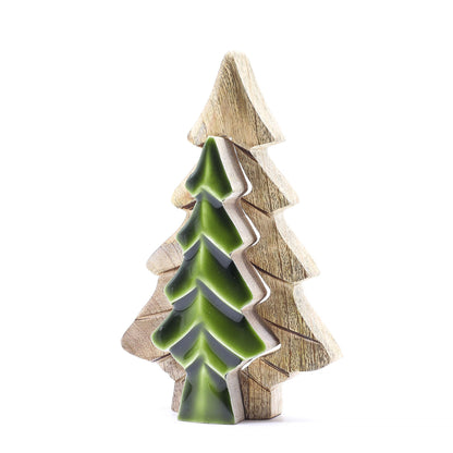 Lost in the Forrest - Small Tree in a Tree Wooden Decoration - 15x10cm
