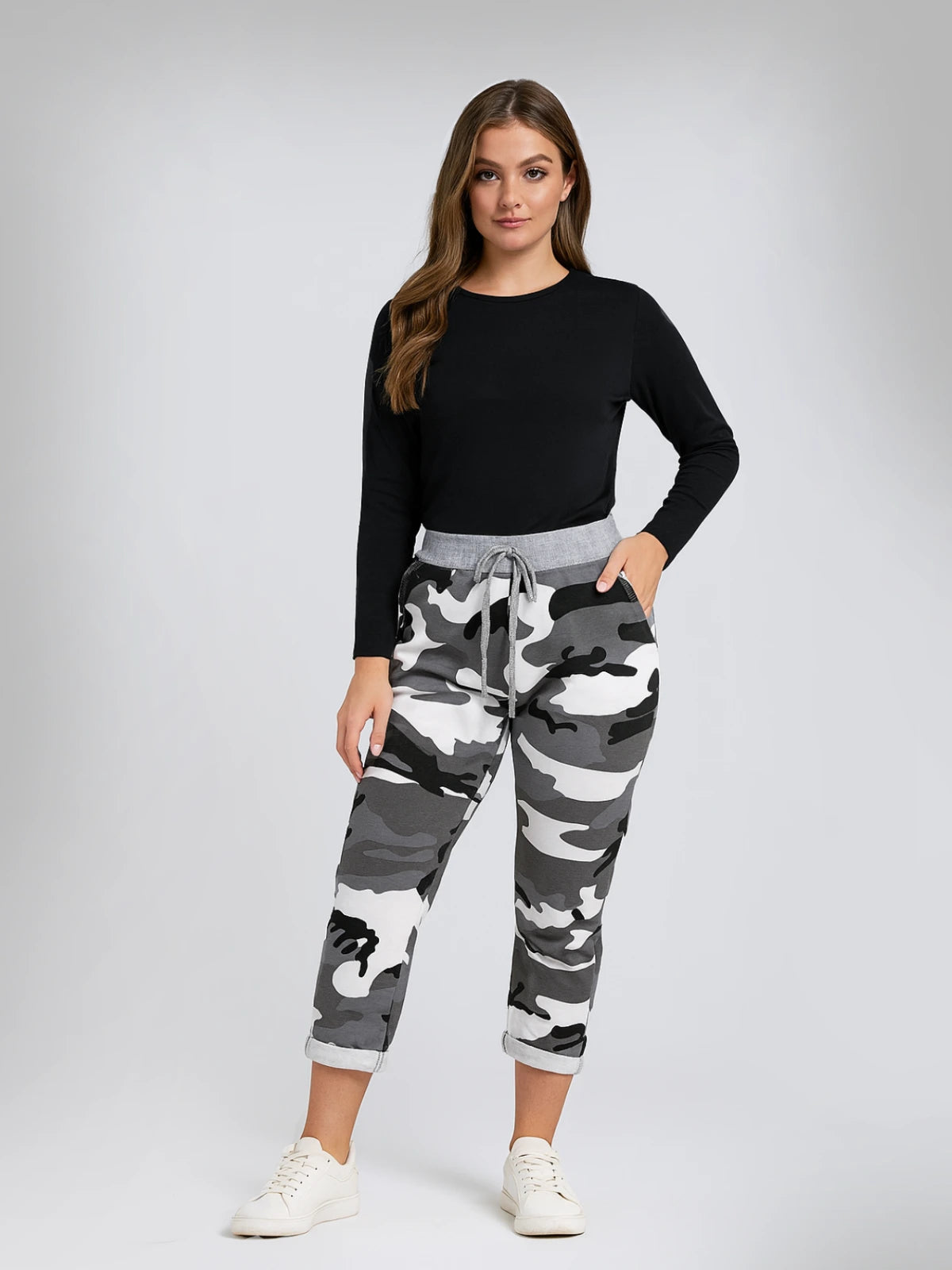 Italian Joggers Floral Print and Plain
